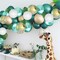 Metallic Green Gold Balloons, 60 Packs 12 Inch Dark Green White Gold Latex Balloons